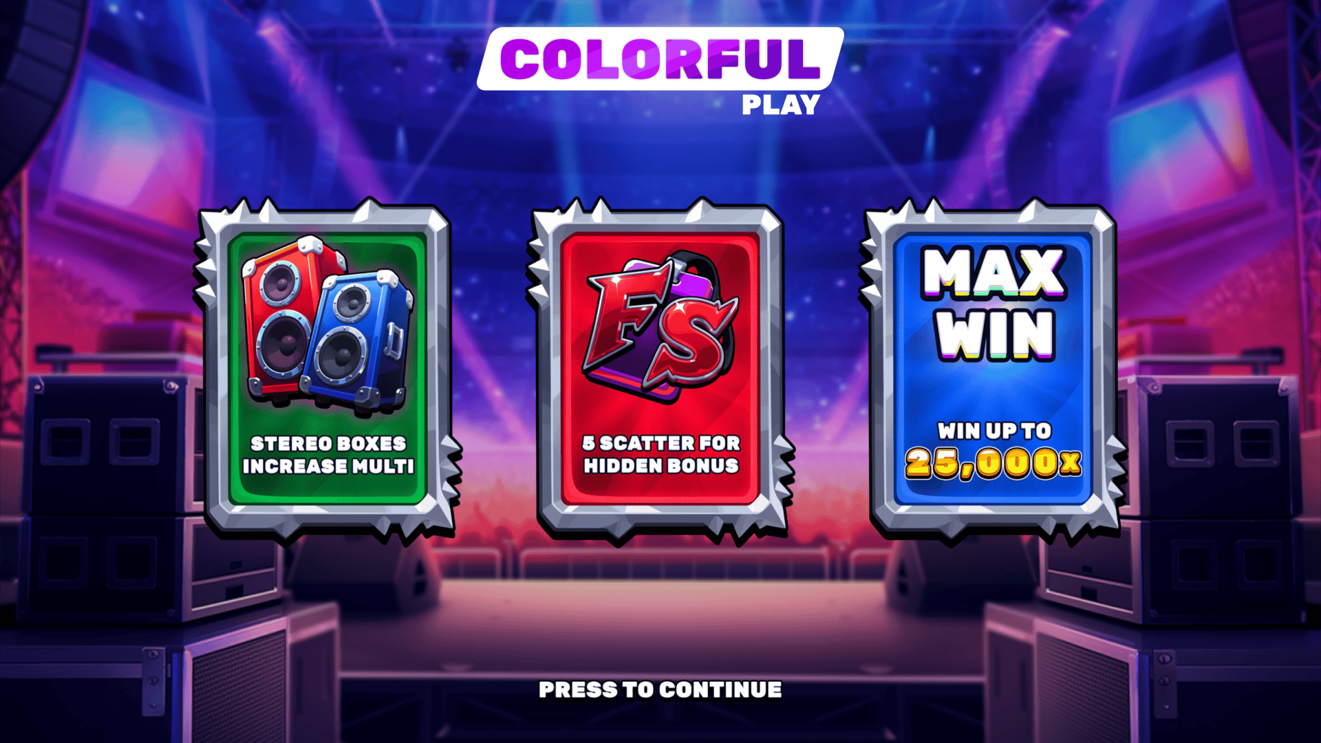 Guitar Slash slot intro screen