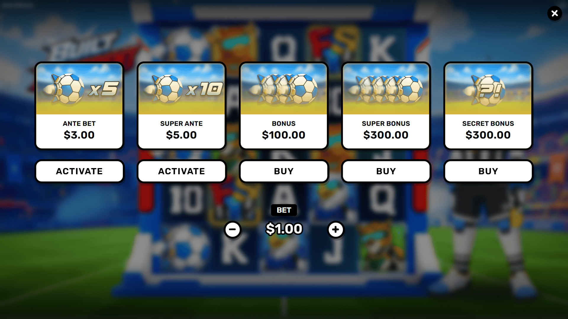 Built Different bonus buy menu
