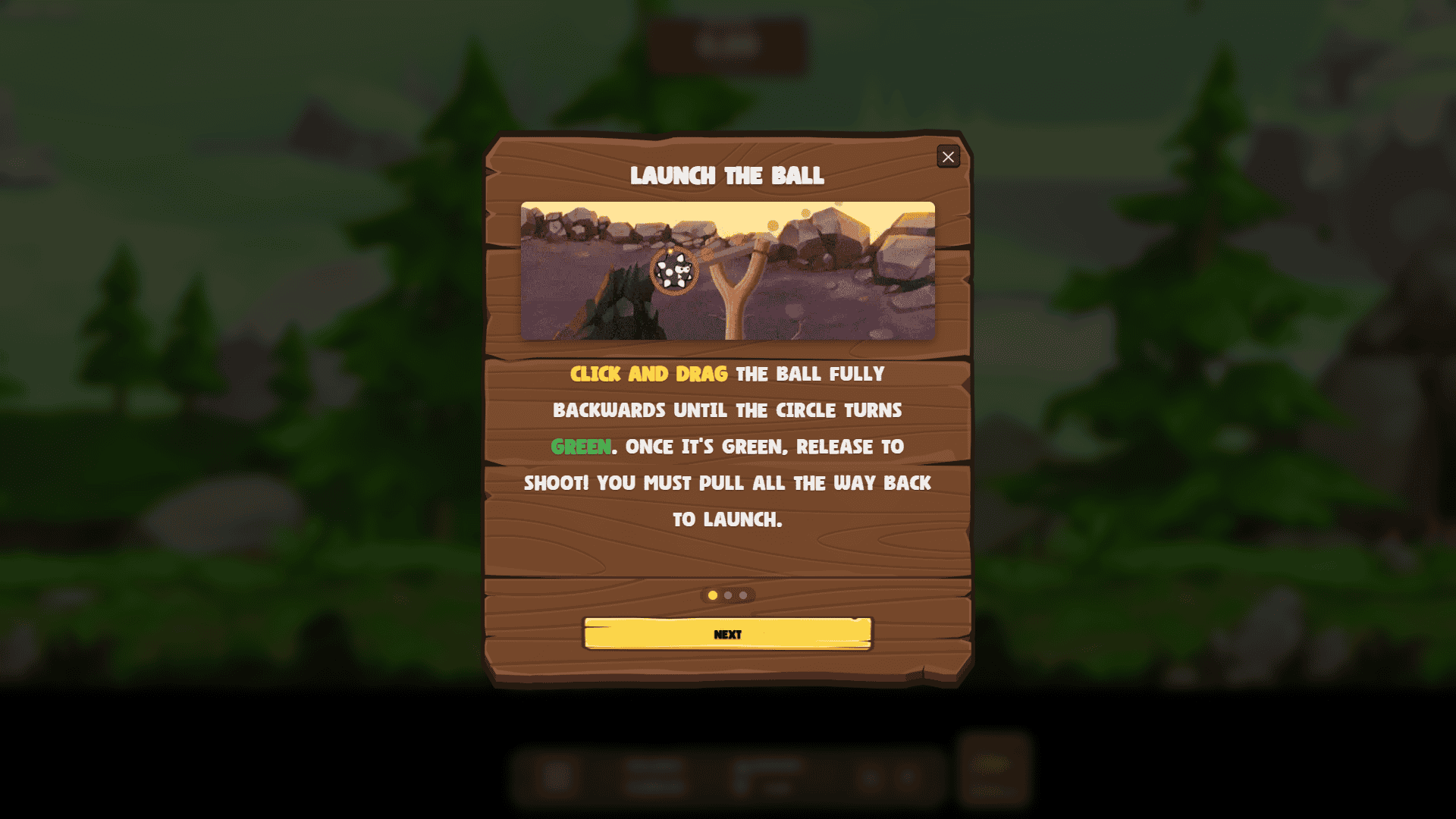 Angry Balls slot intro screen