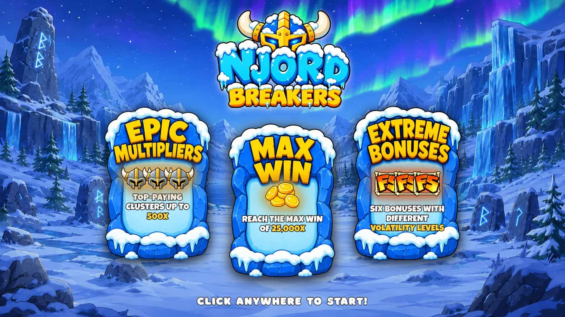 Njord Breakers slot intro screen