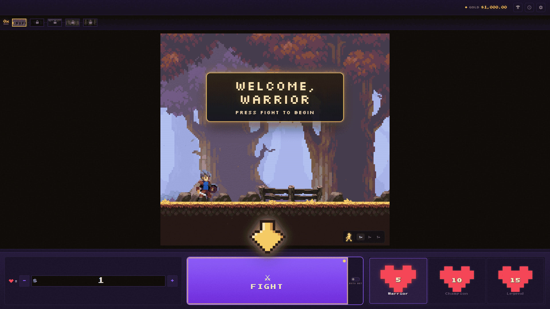 Bladewalk slot intro screen