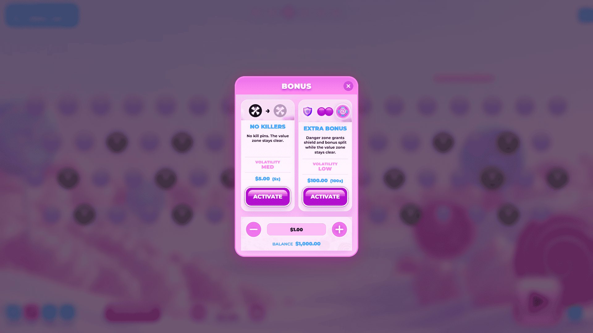 Sugar Drop bonus buy menu
