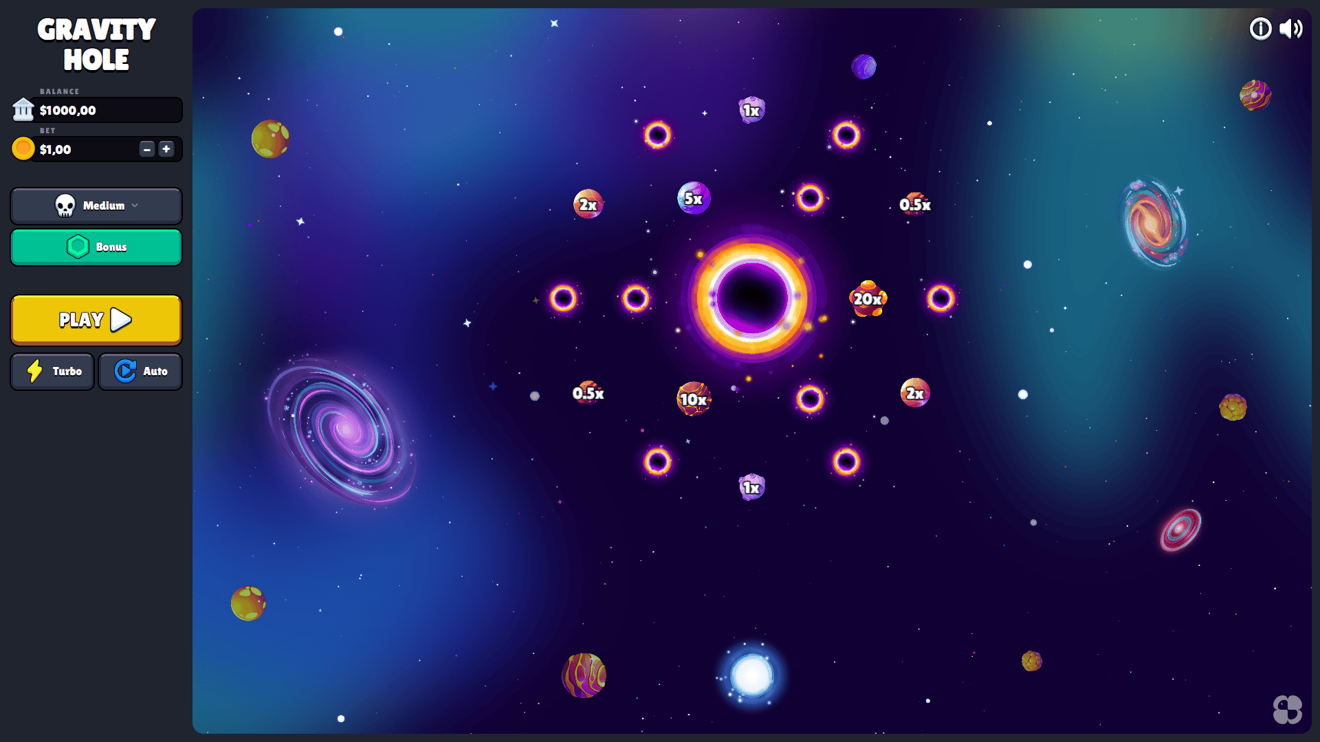 Cosmic Drop slot gameplay reels