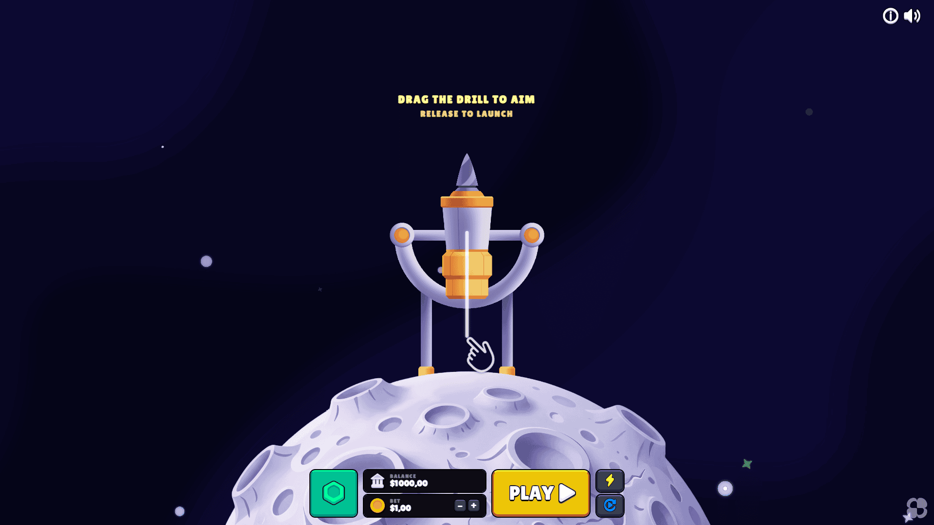 Galaxy Drill slot gameplay reels