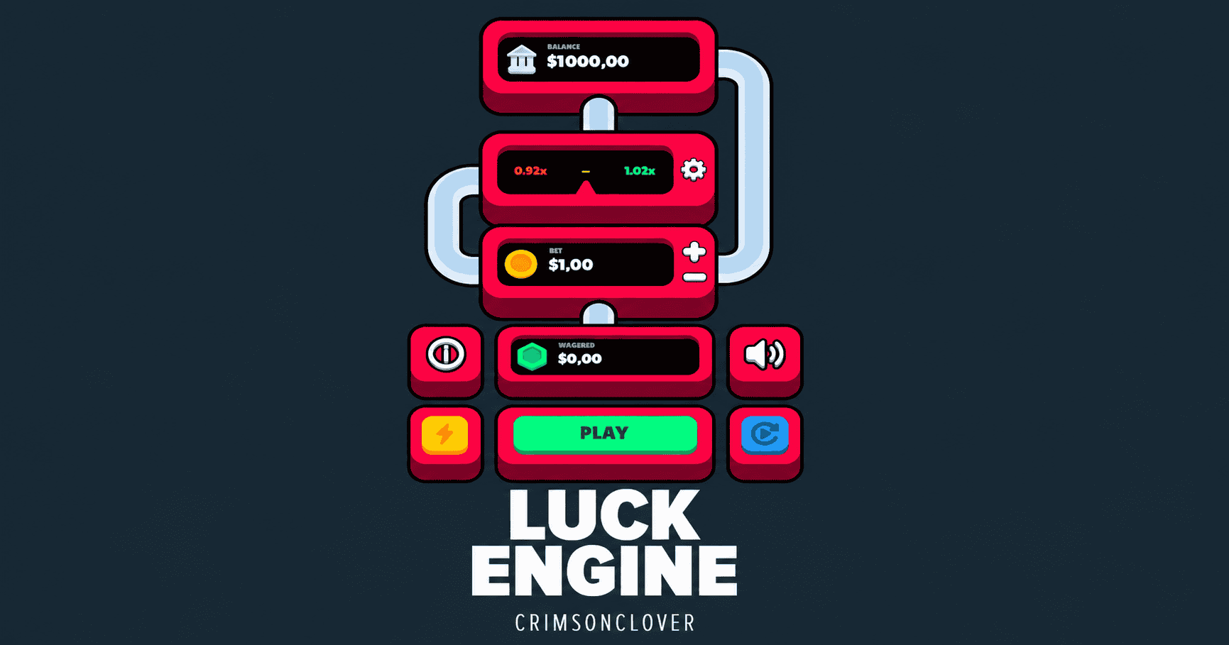 Luck Engine Slot Demo by Crimson Clover slot cover image