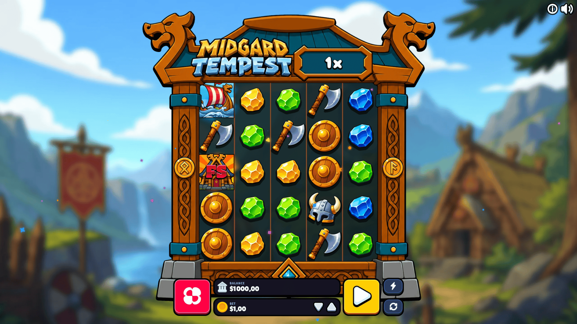 Midgard Tempest slot gameplay reels