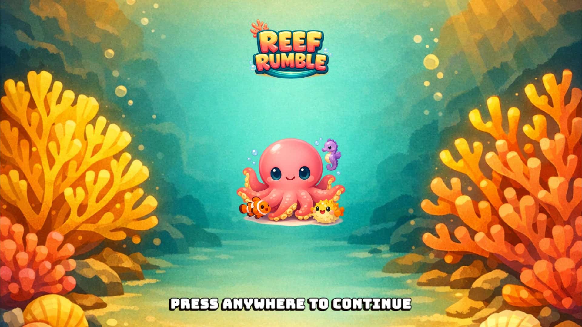 Reef Rumble slot intro screen
