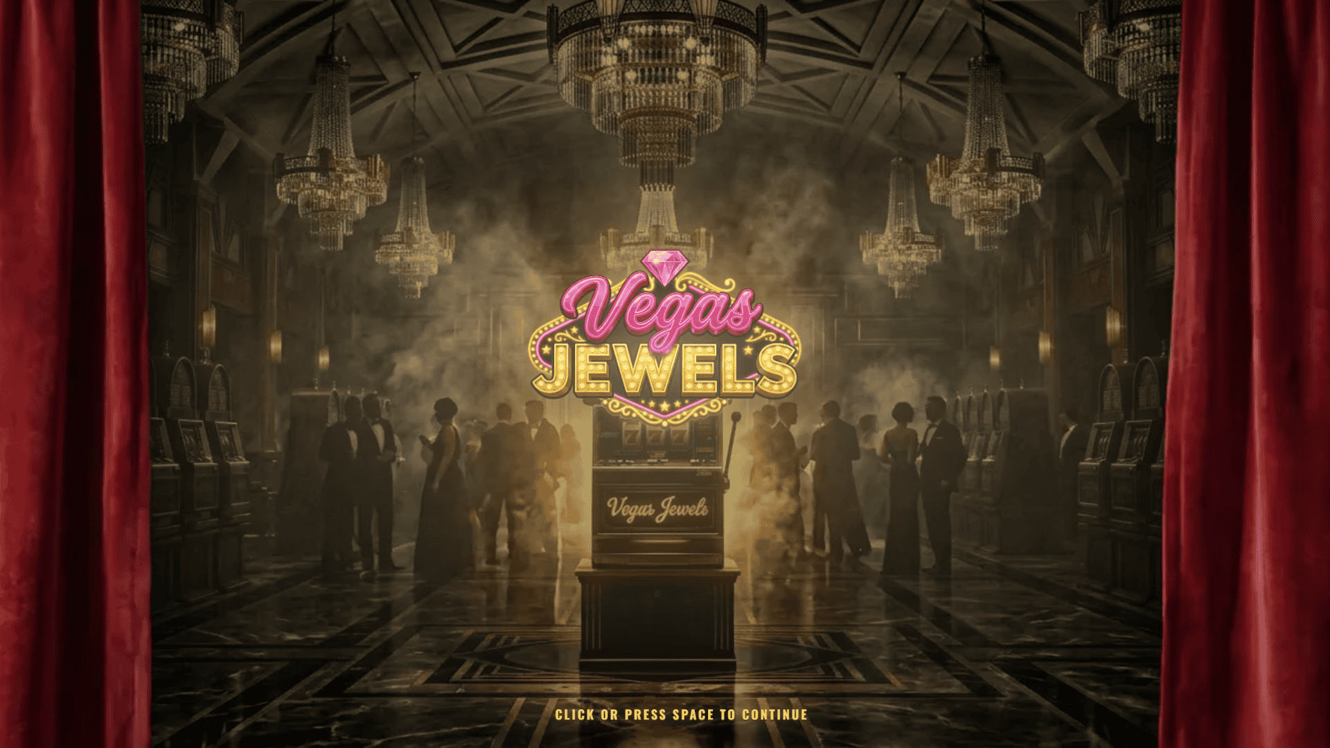 Vegas Jewels slot intro screen
