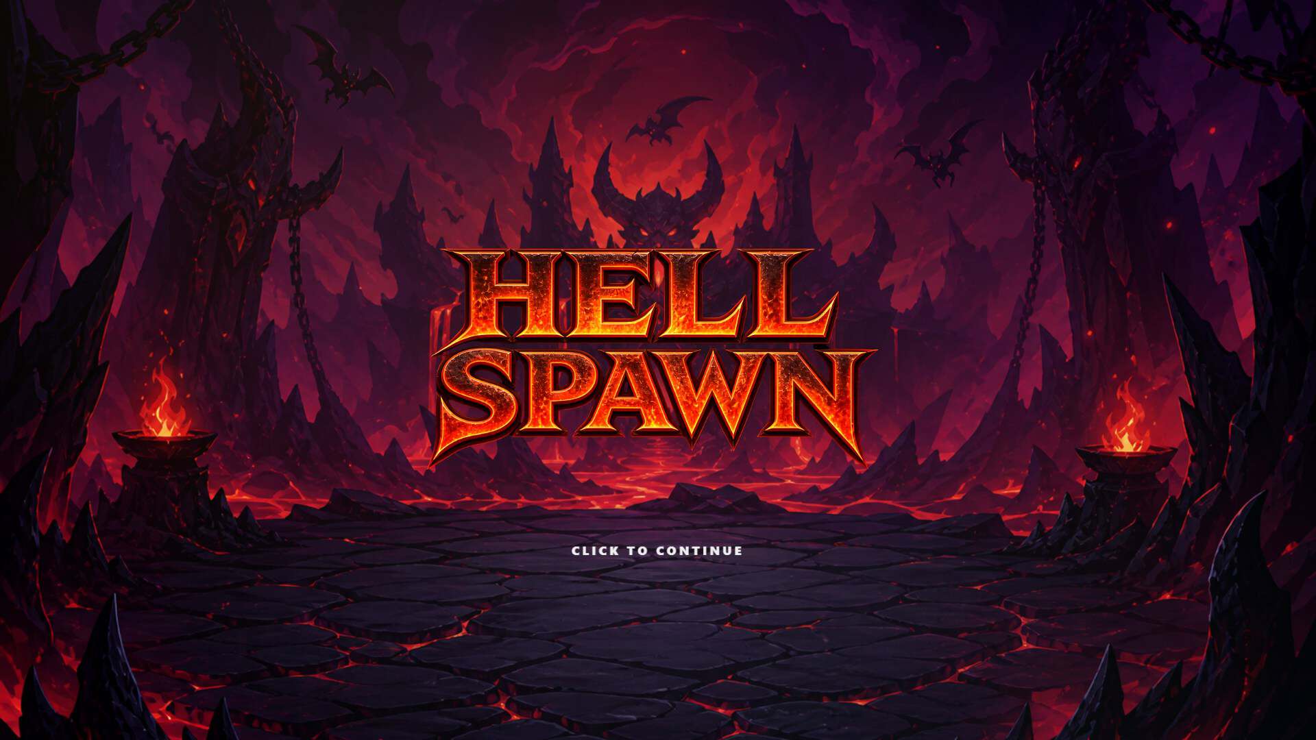 Hell Spawn slot intro screen