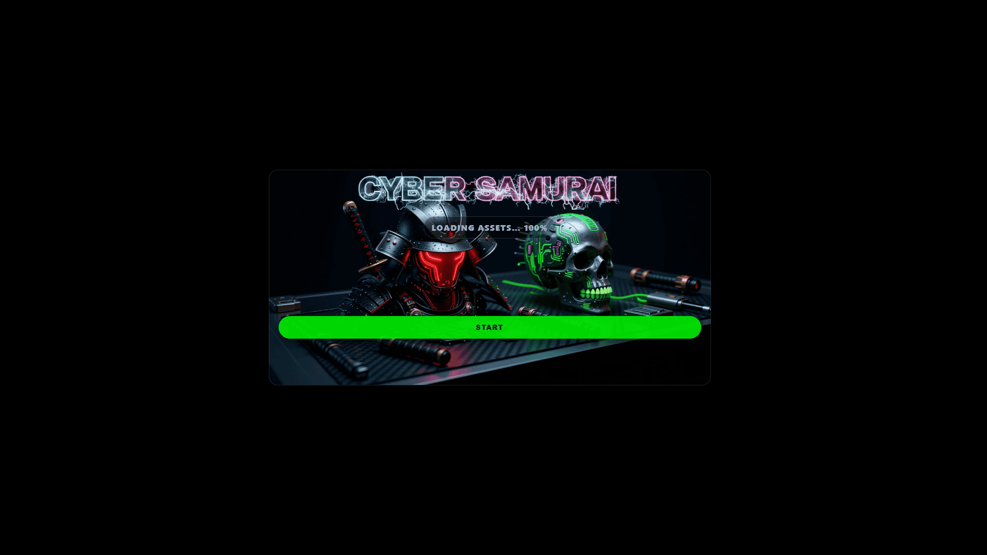 Cyber Samurai The Last Code slot intro screen