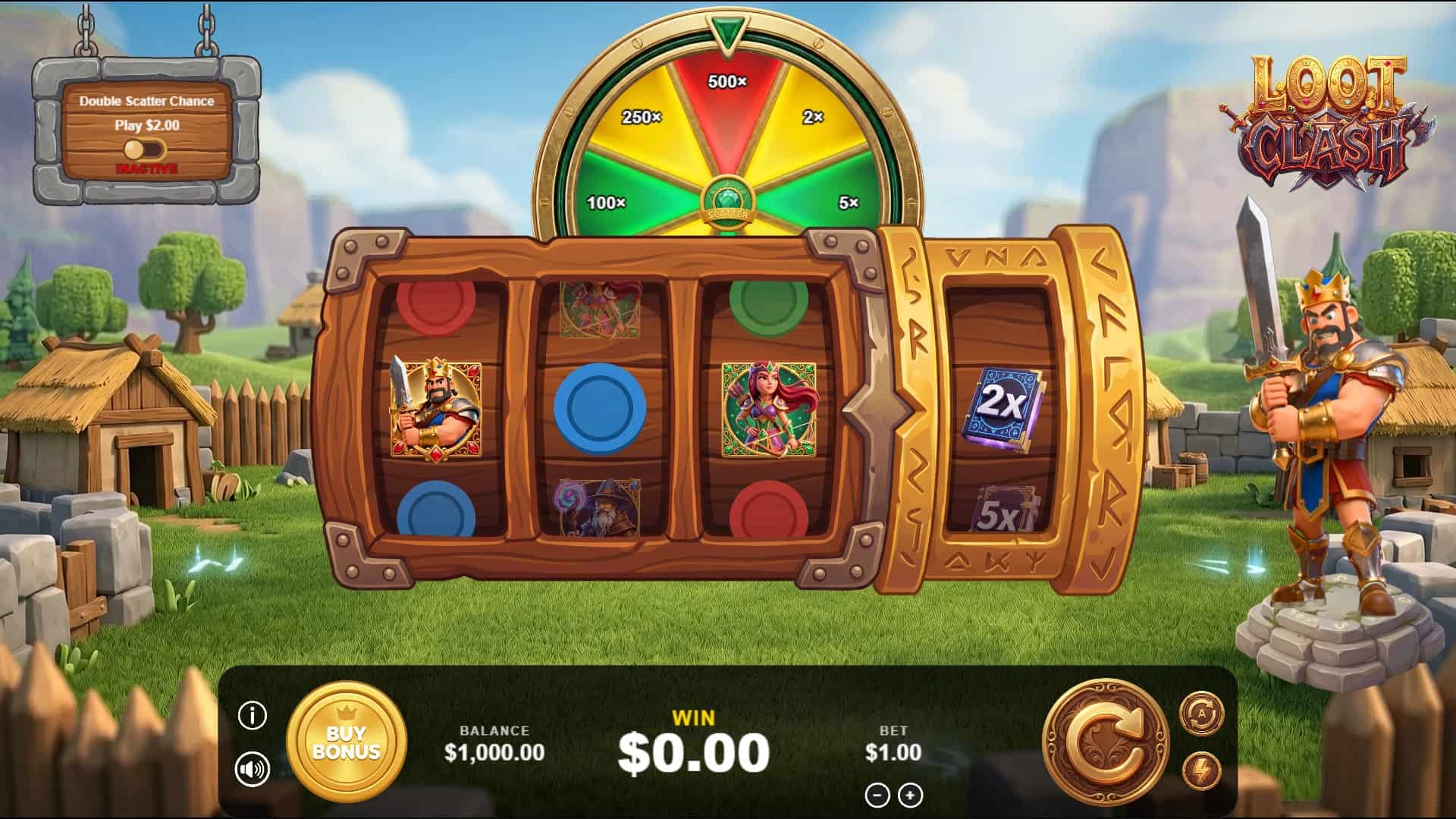 Loot Clash slot gameplay reels