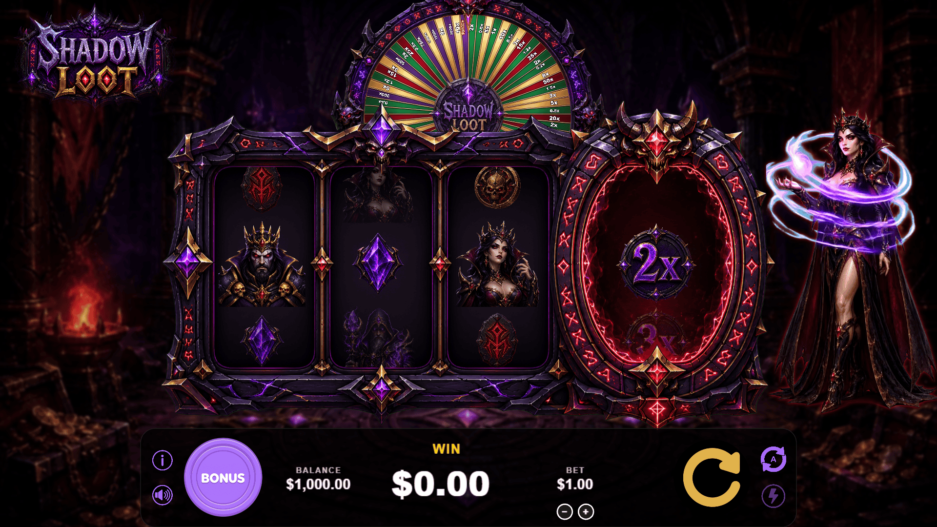 Shadow Loot slot gameplay reels
