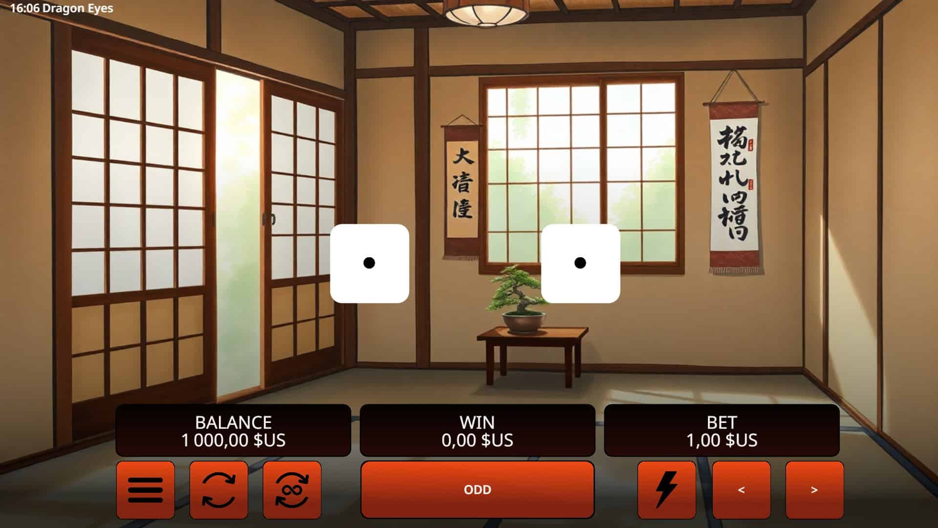 Dragon Eyes slot gameplay reels