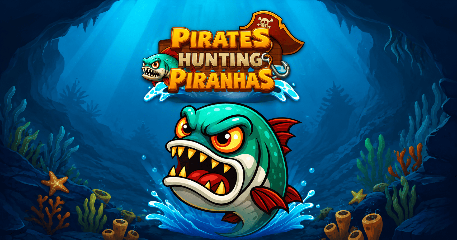 Pirates Hunting Piranhas Slot Demo by Disco Koala slot cover image