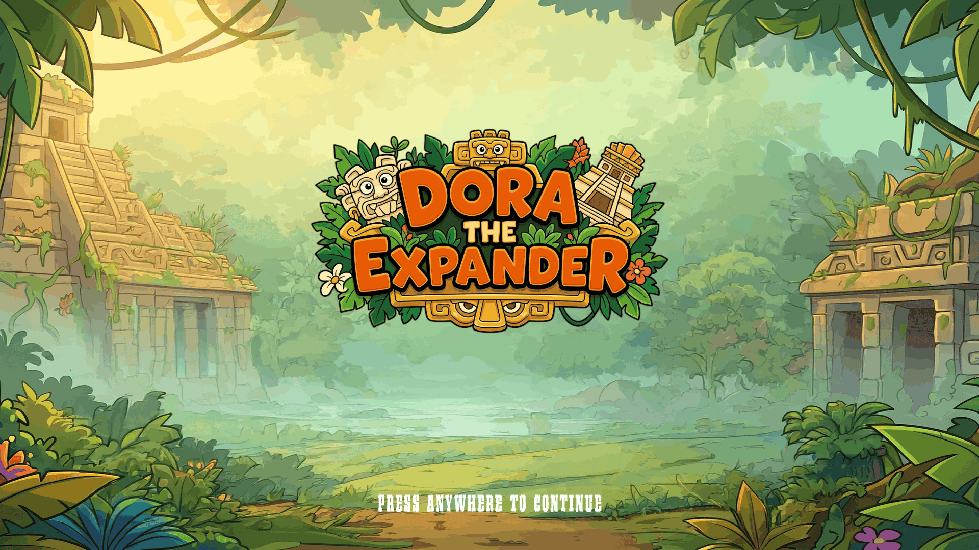 Dora The Expander slot intro screen