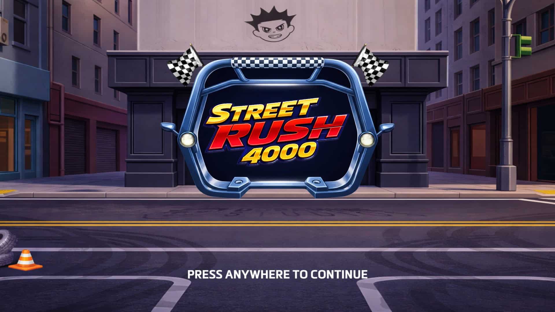 Street Rush 4000 slot intro screen