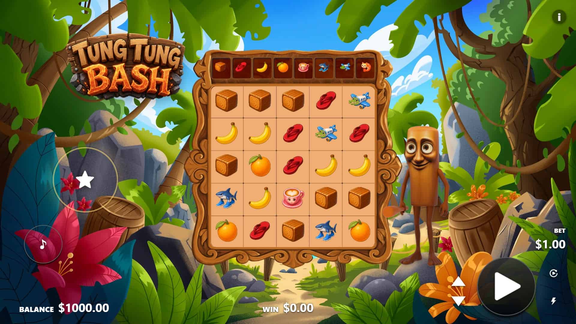 Tung Tung Bash slot gameplay reels