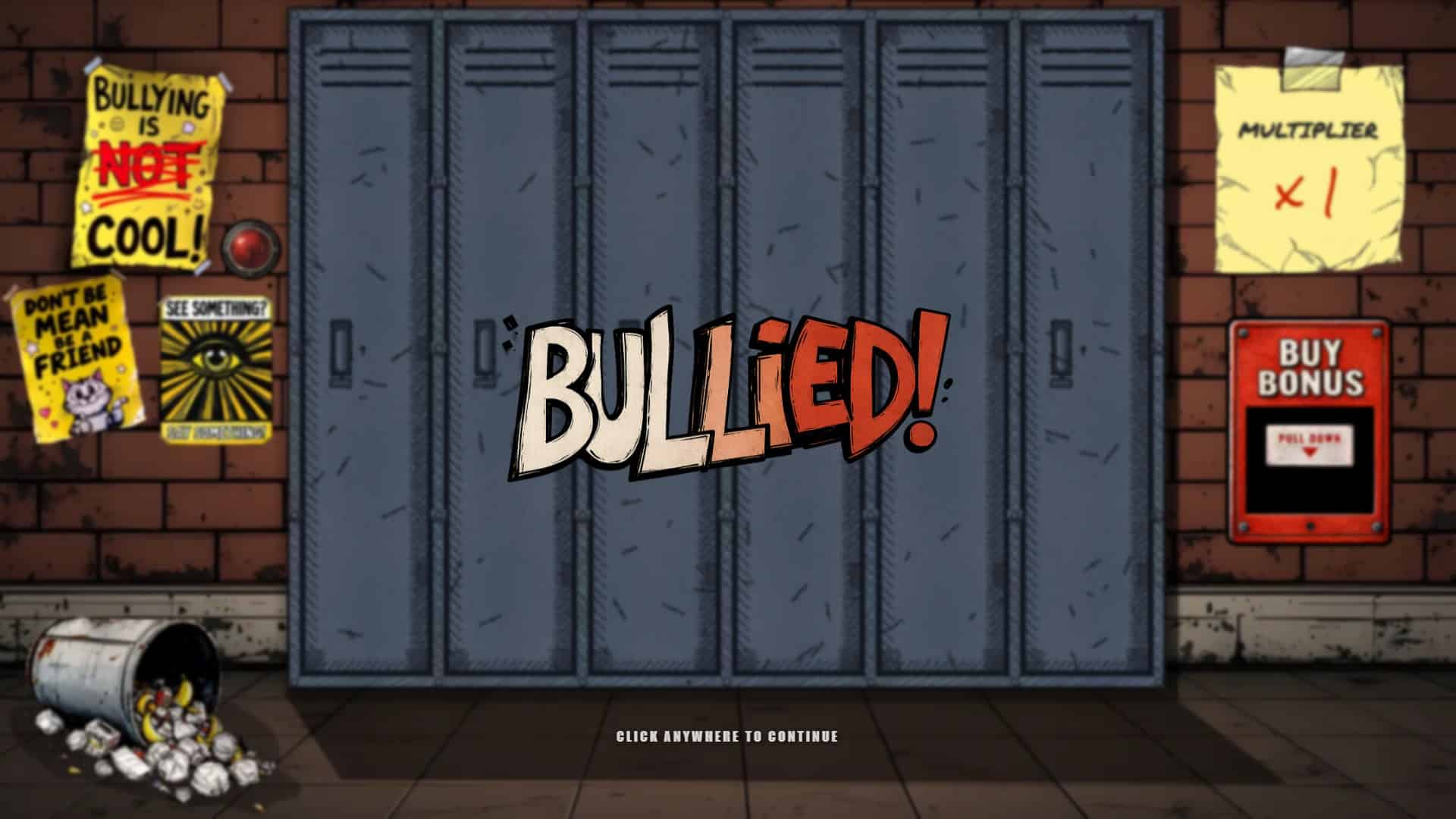 Bullied! slot intro screen