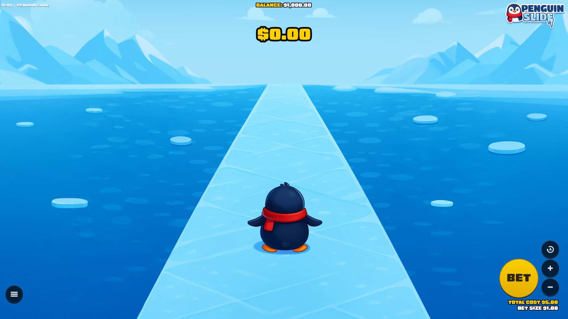 Penguin Slide slot gameplay reels