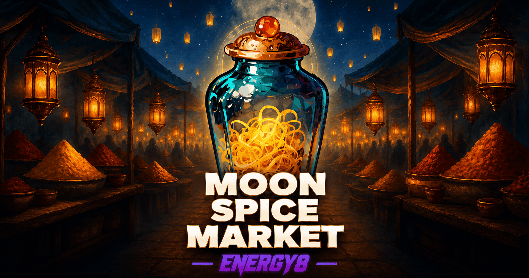 Moon Spice Market Slot Demo by Energy8 slot cover image