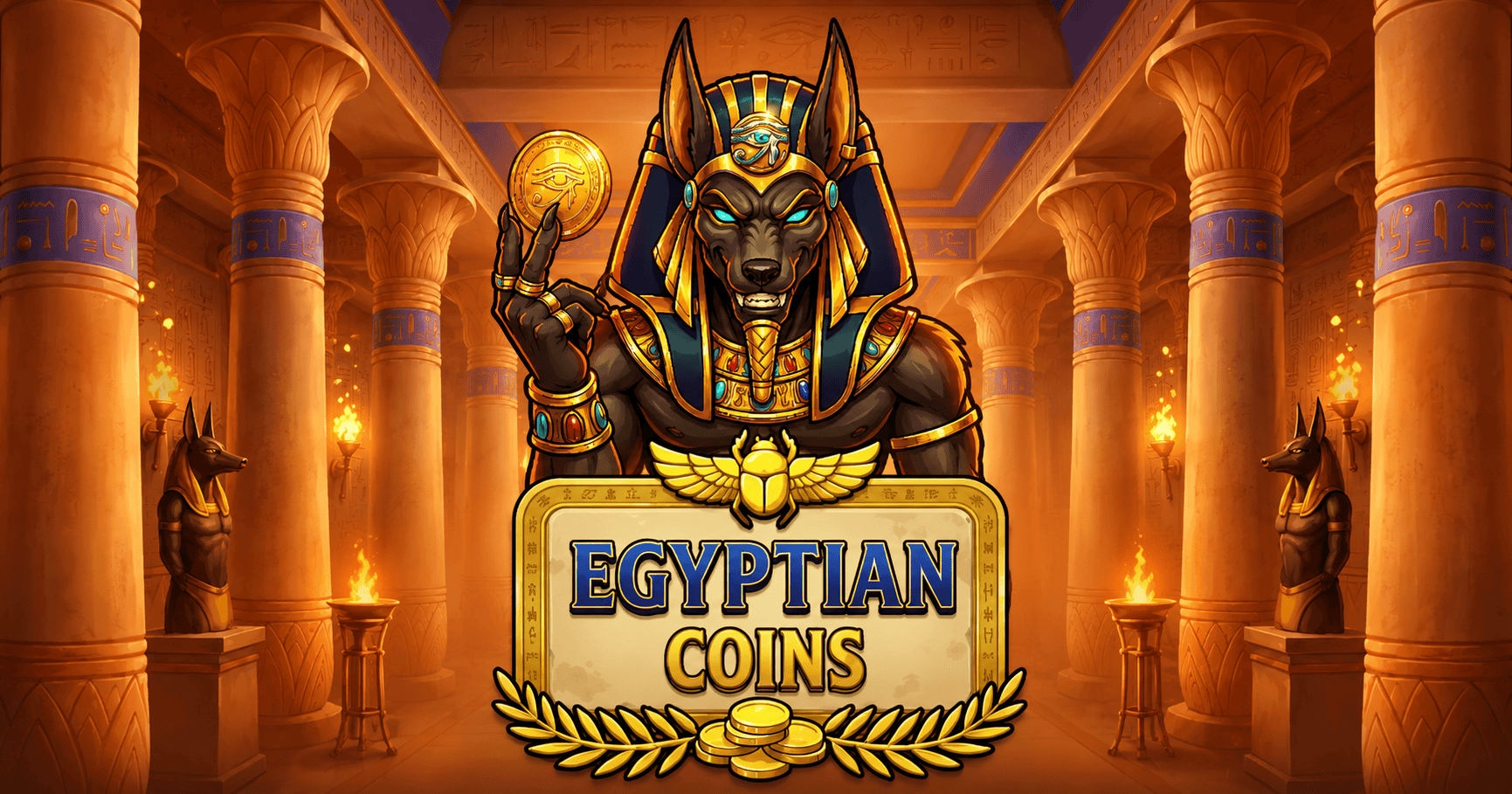 Egyptian Coins Slot Demo by Enigma Studios slot cover image