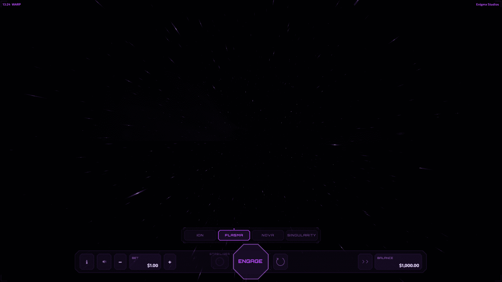 Warp slot gameplay reels