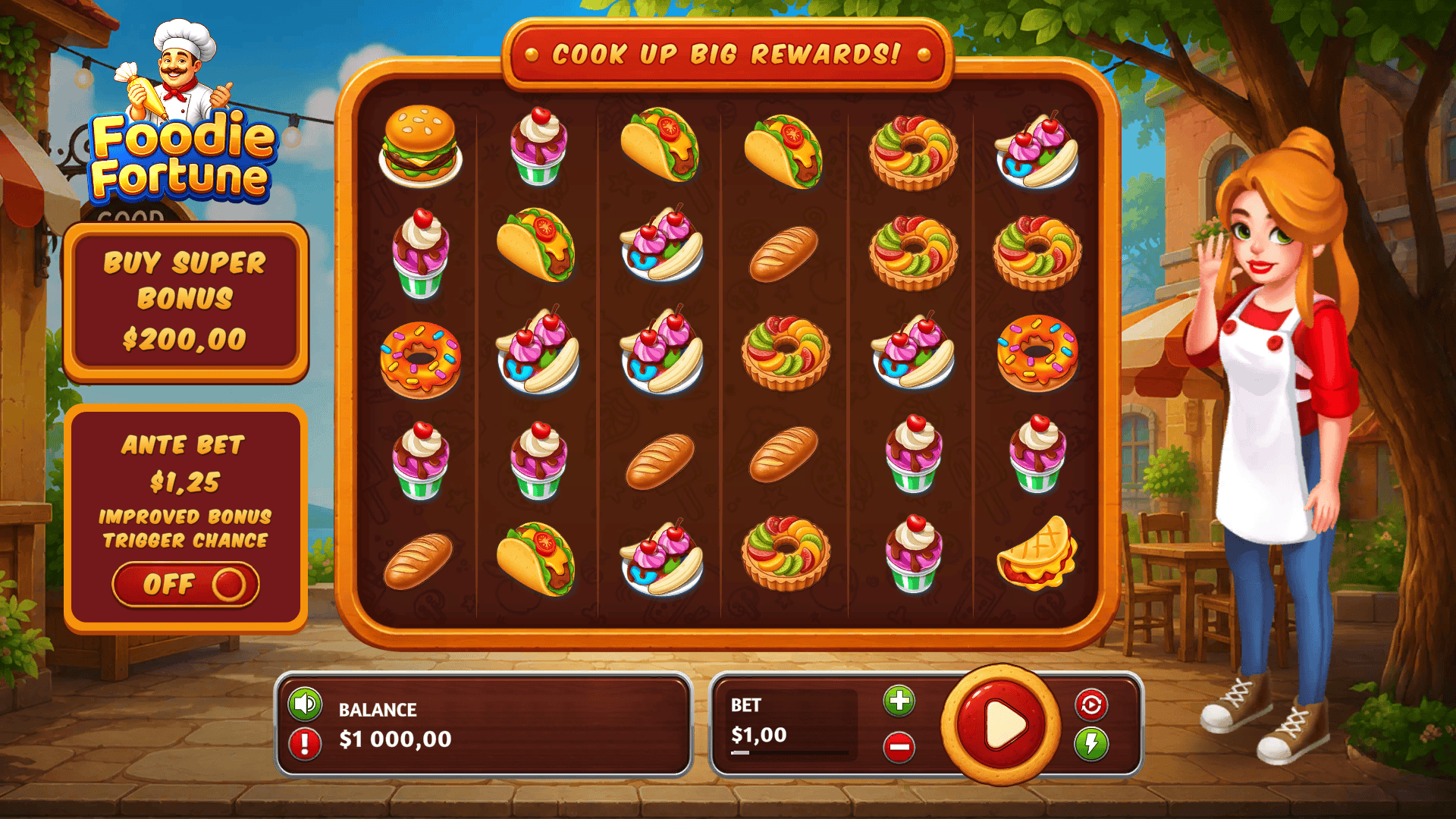 Foodie Fortune slot gameplay reels