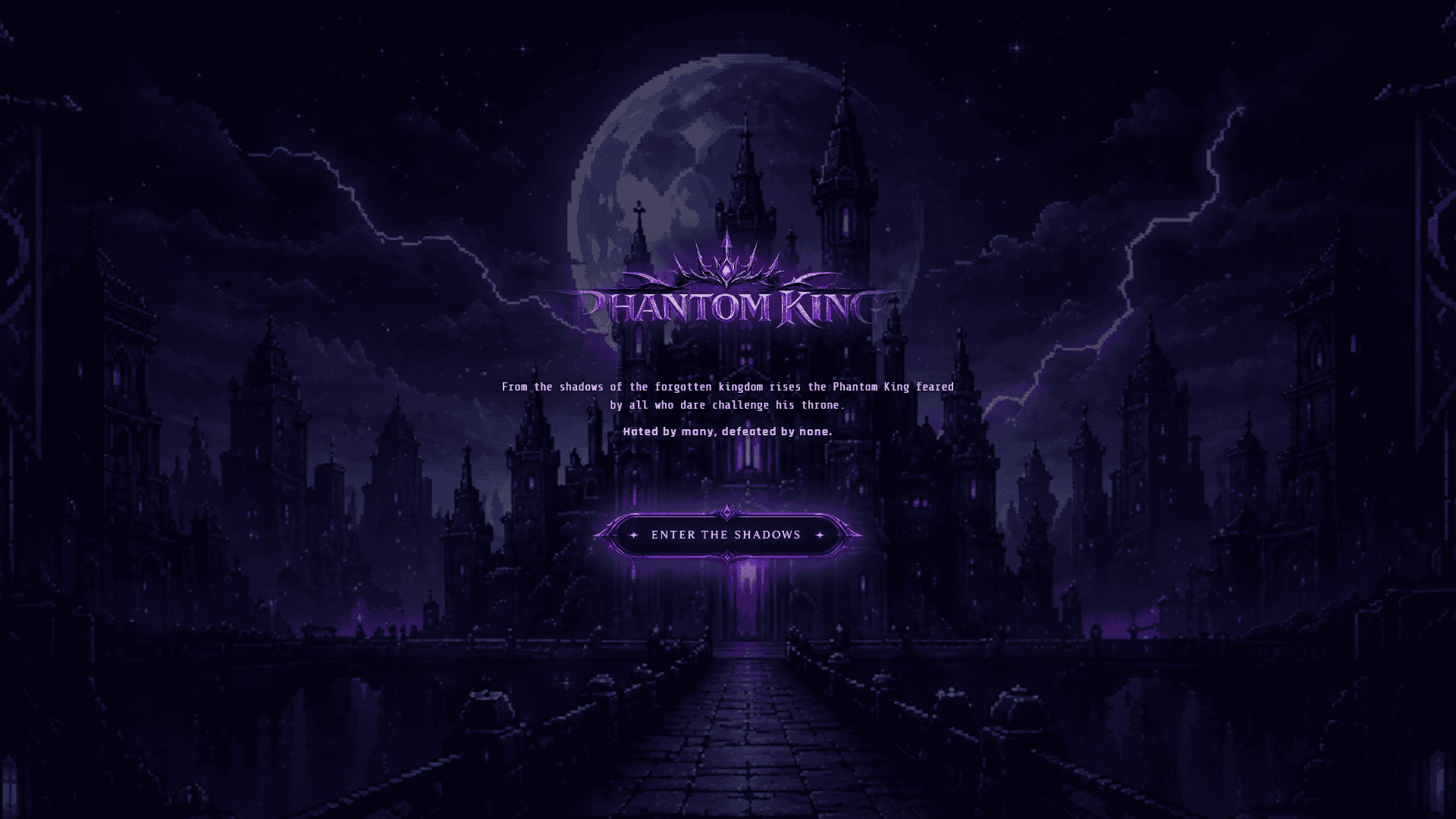 Phantom King slot intro screen