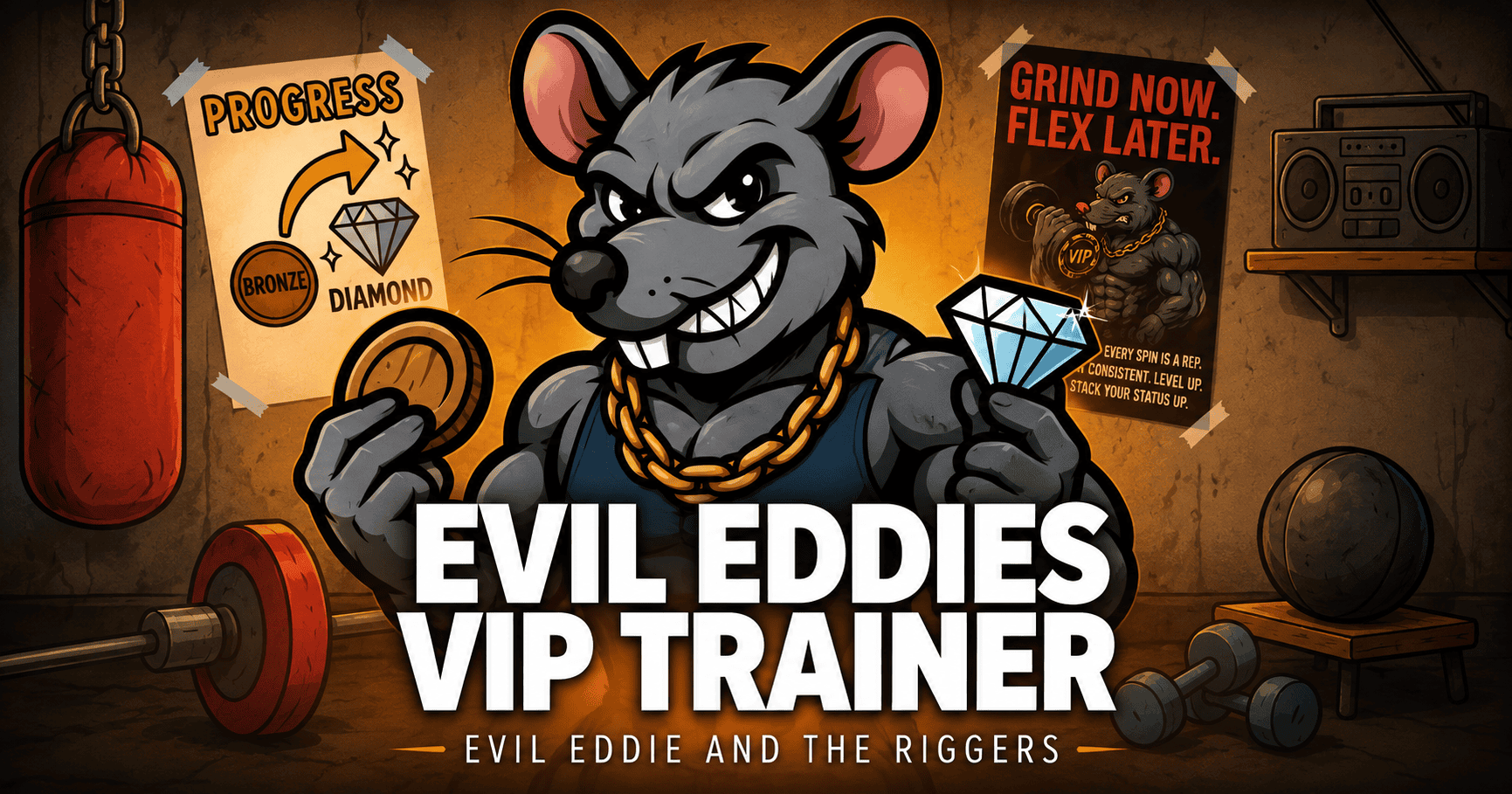 Evil Eddie’s VIP Trainer Slot Demo by Evil Eddie And The Riggers slot cover image