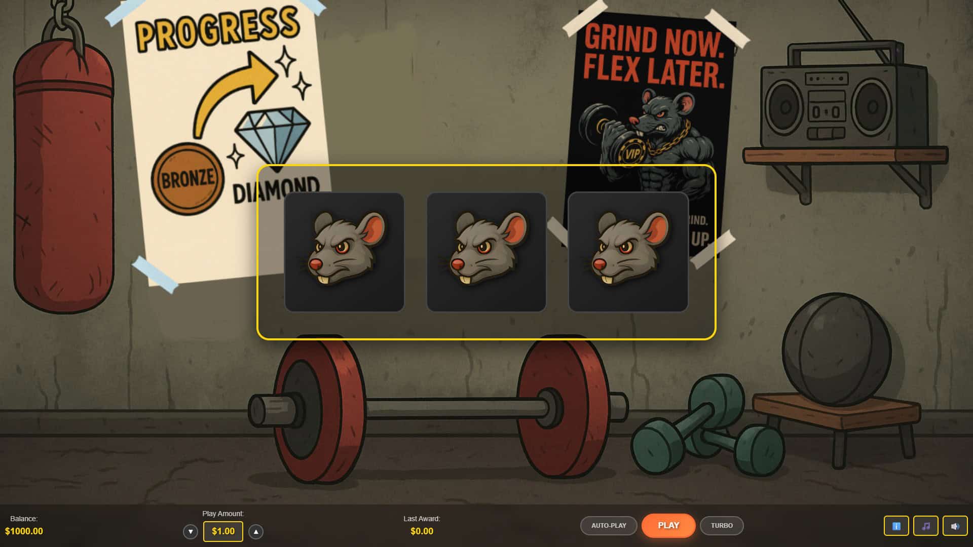 Evil Eddie's VIP Trainer slot gameplay reels