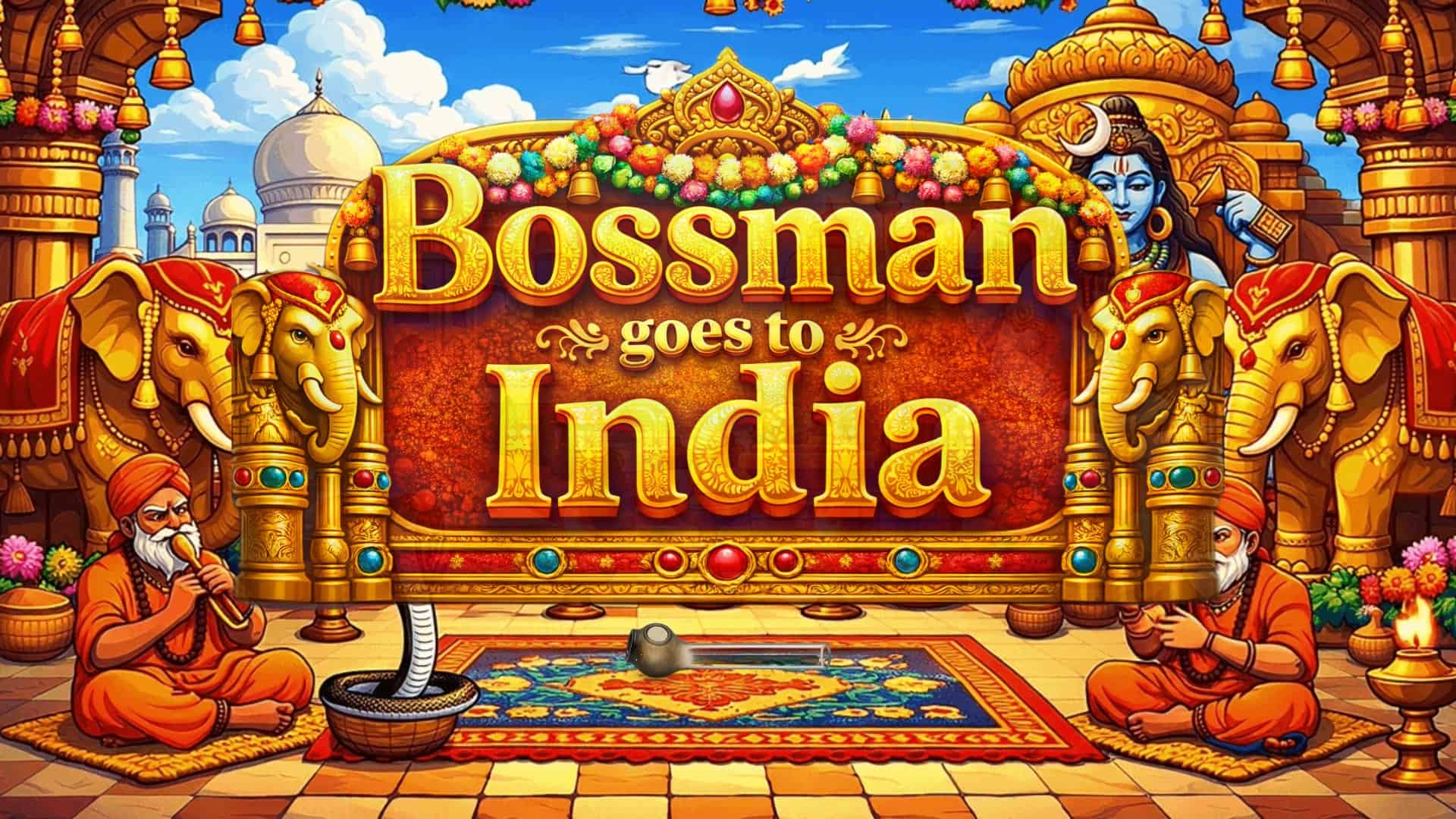 Bossman goes to India slot intro screen