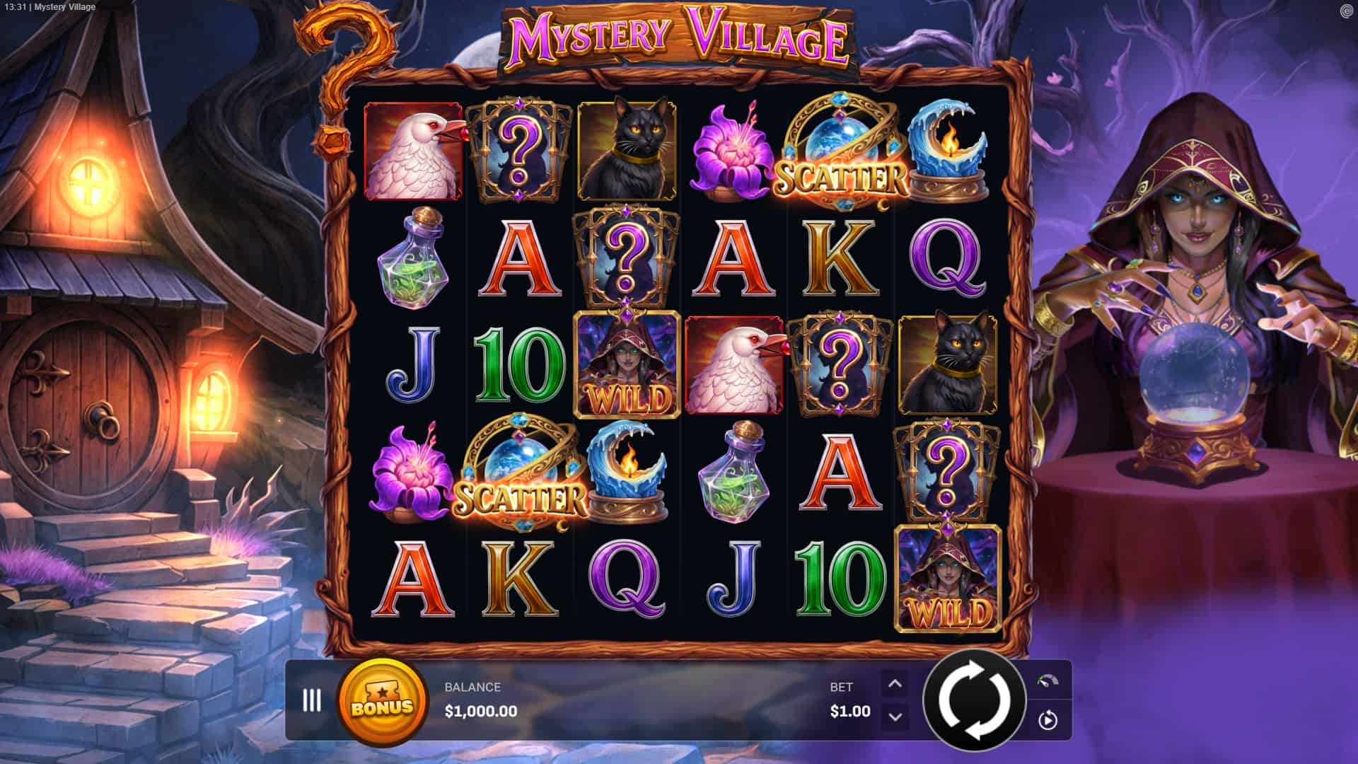 Madame Mystery slot gameplay reels