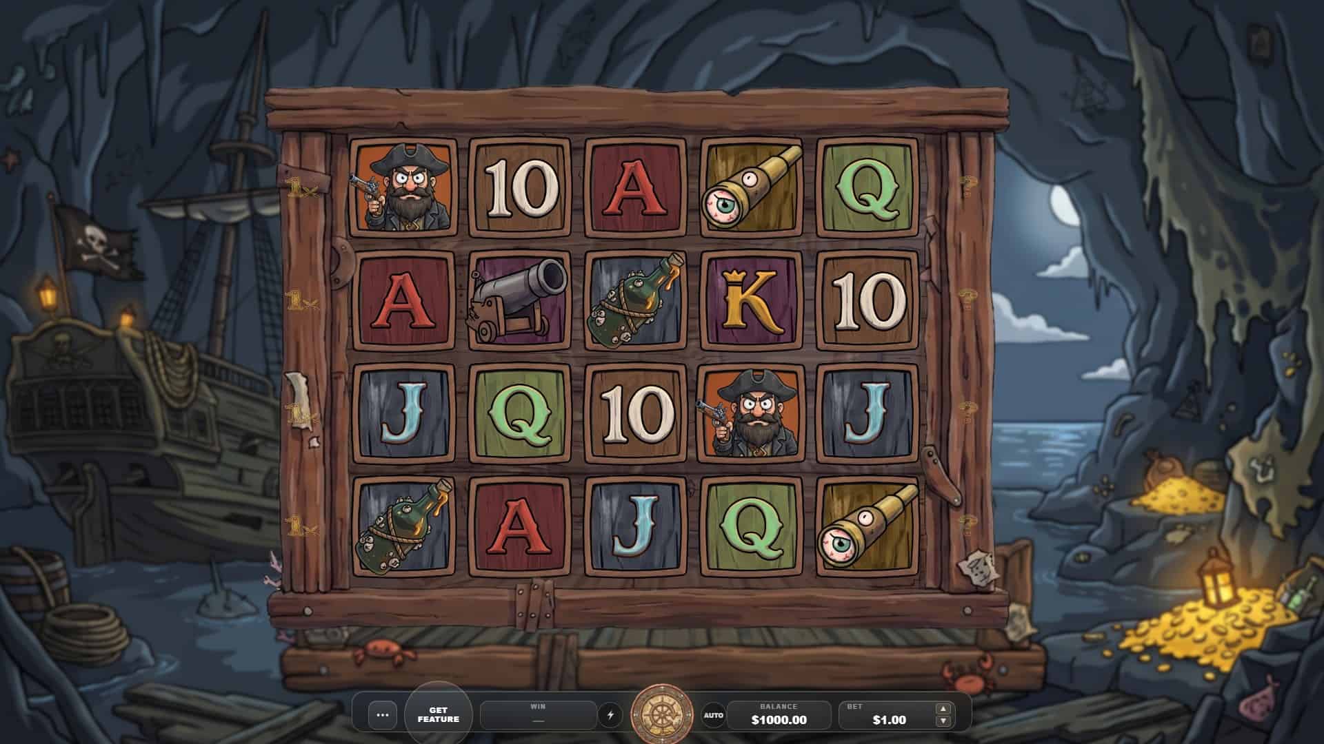 Buccaneers slot gameplay reels
