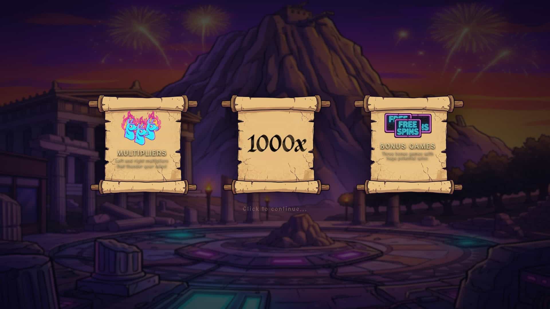 OlympOK slot intro screen