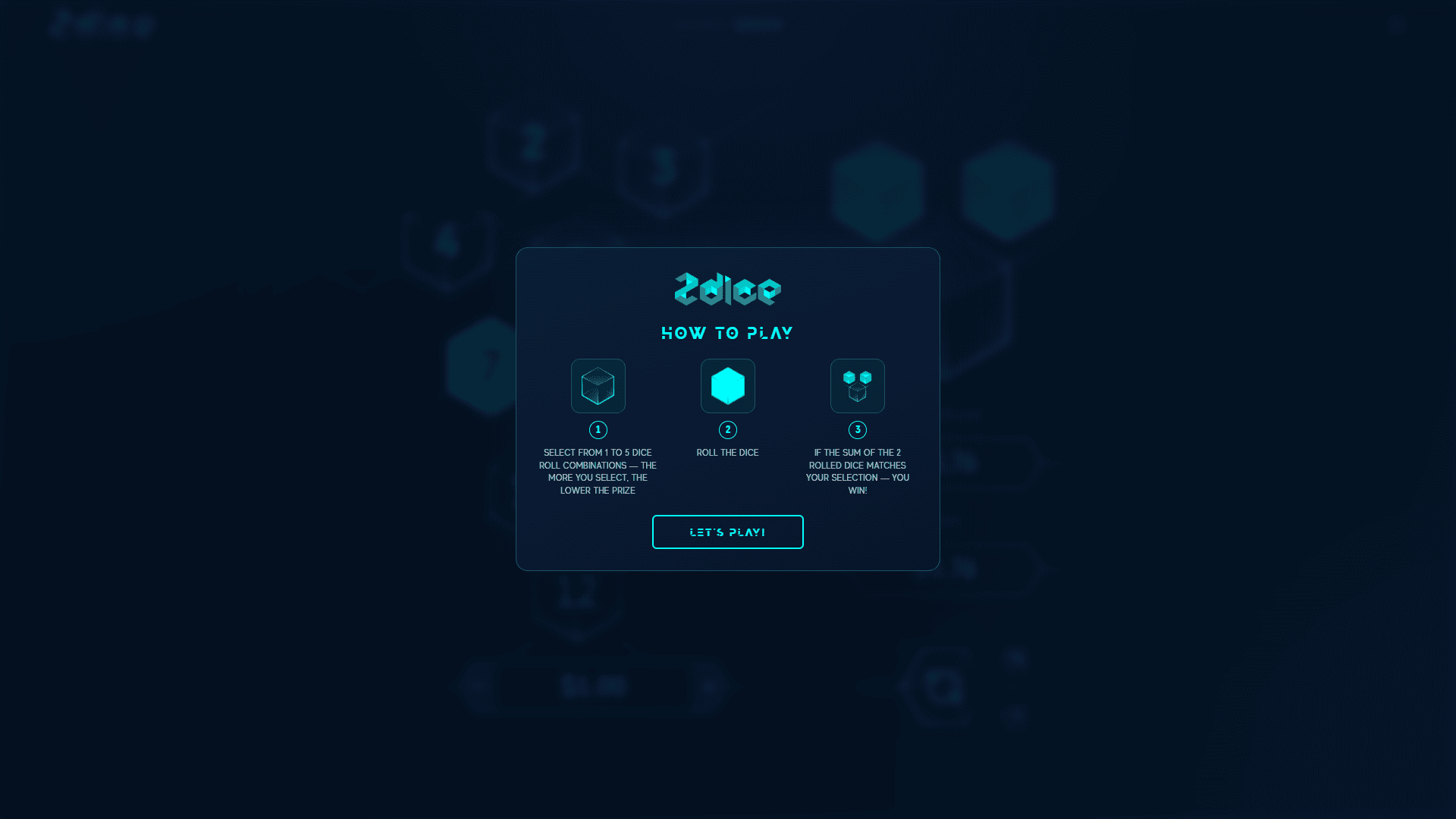 2dice slot intro screen