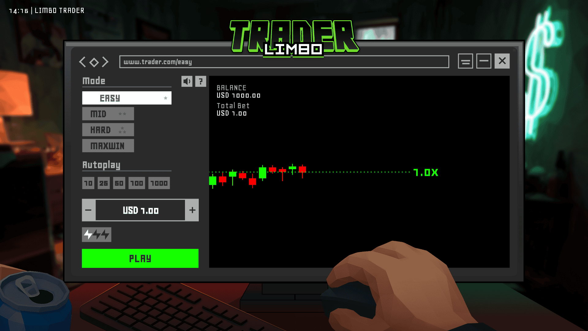 Limbo Trader slot gameplay reels
