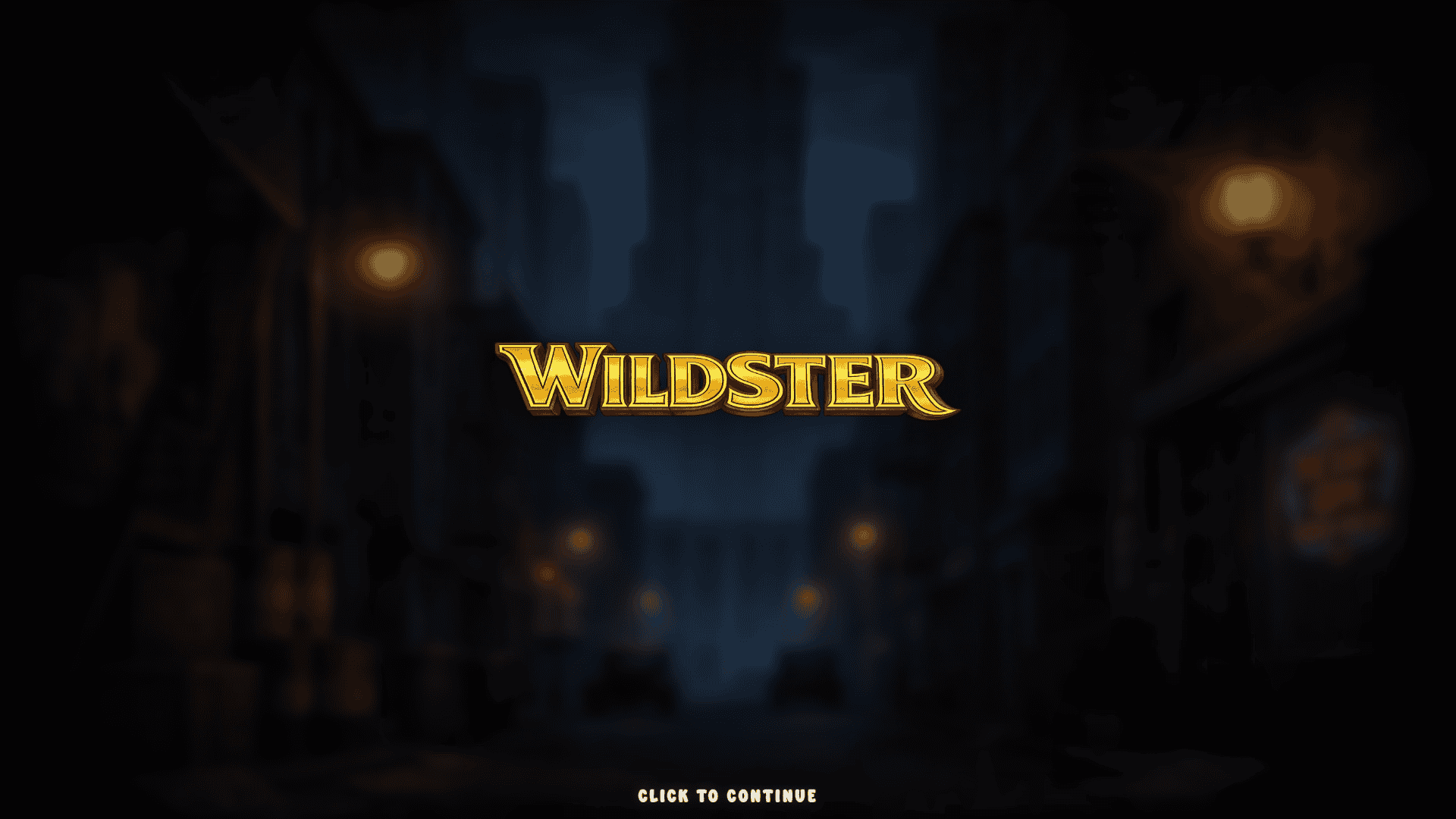 Wildster slot intro screen