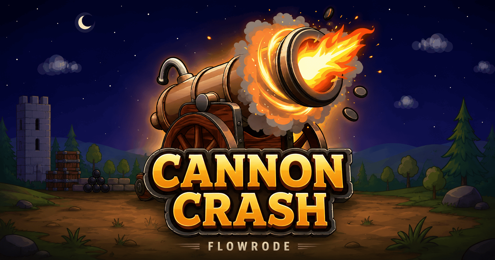 Cannon Crash Slot Demo by Flowrode slot cover image