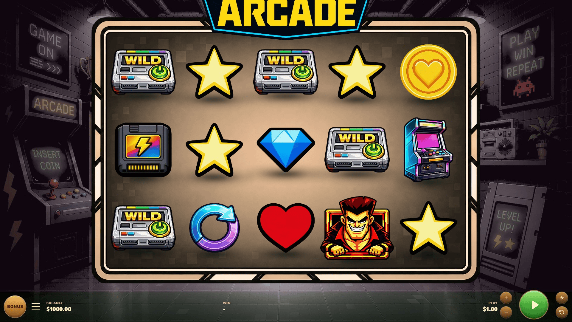 Arcade Riot slot gameplay reels