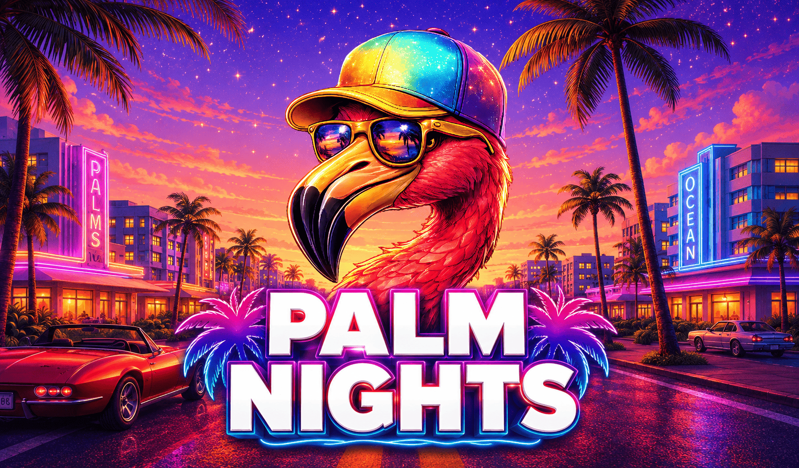 Palm Nights Slot Demo by Freshplay slot cover image