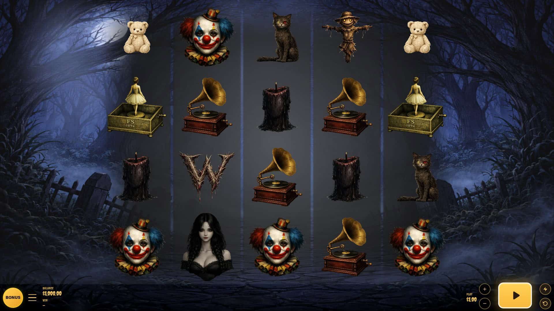Scare Fair slot gameplay reels