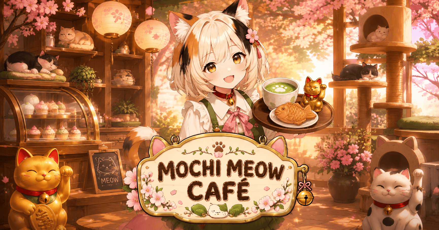 Mochi Meow Cafe Slot Demo by Frone Studio slot cover image