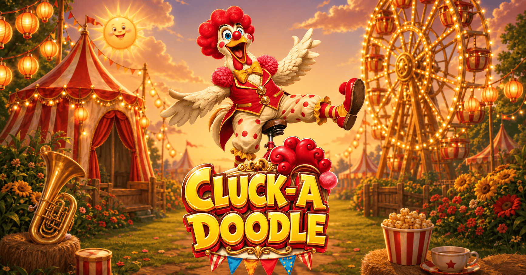 Cluck A Doodle Slot Demo by Funny Games slot cover image