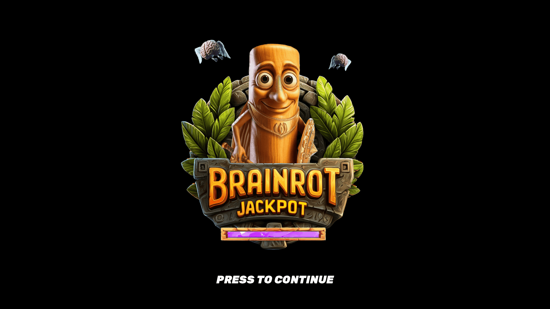 Brainrot Jackpot slot intro screen
