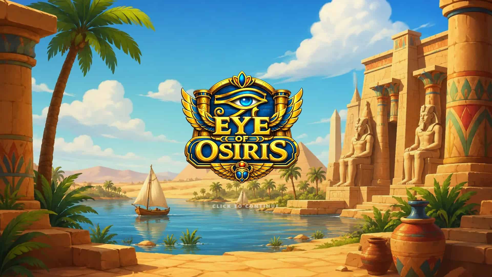 Eye of Osiris slot intro screen