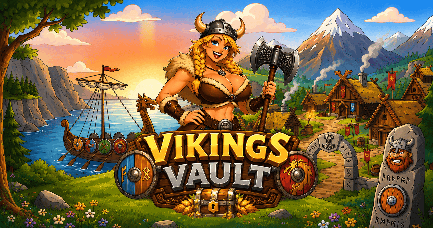 Vikings Vault Slot Demo by Gainz Games slot cover image