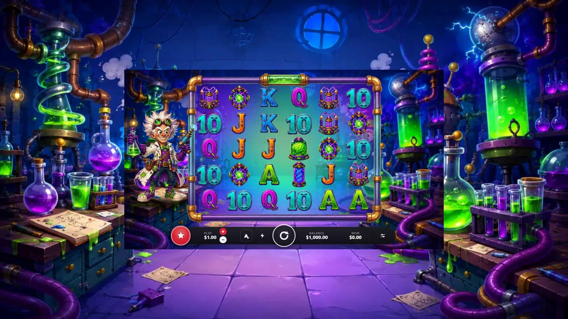 Wild Experiment slot gameplay reels