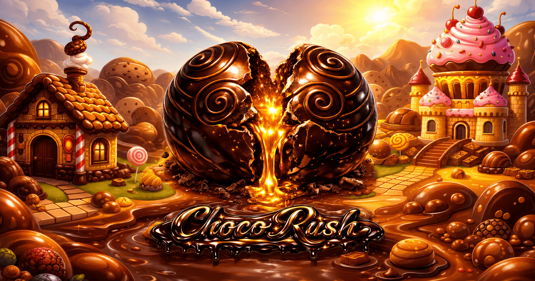 Choco Rush Slot Demo by Gaming Vault slot cover image