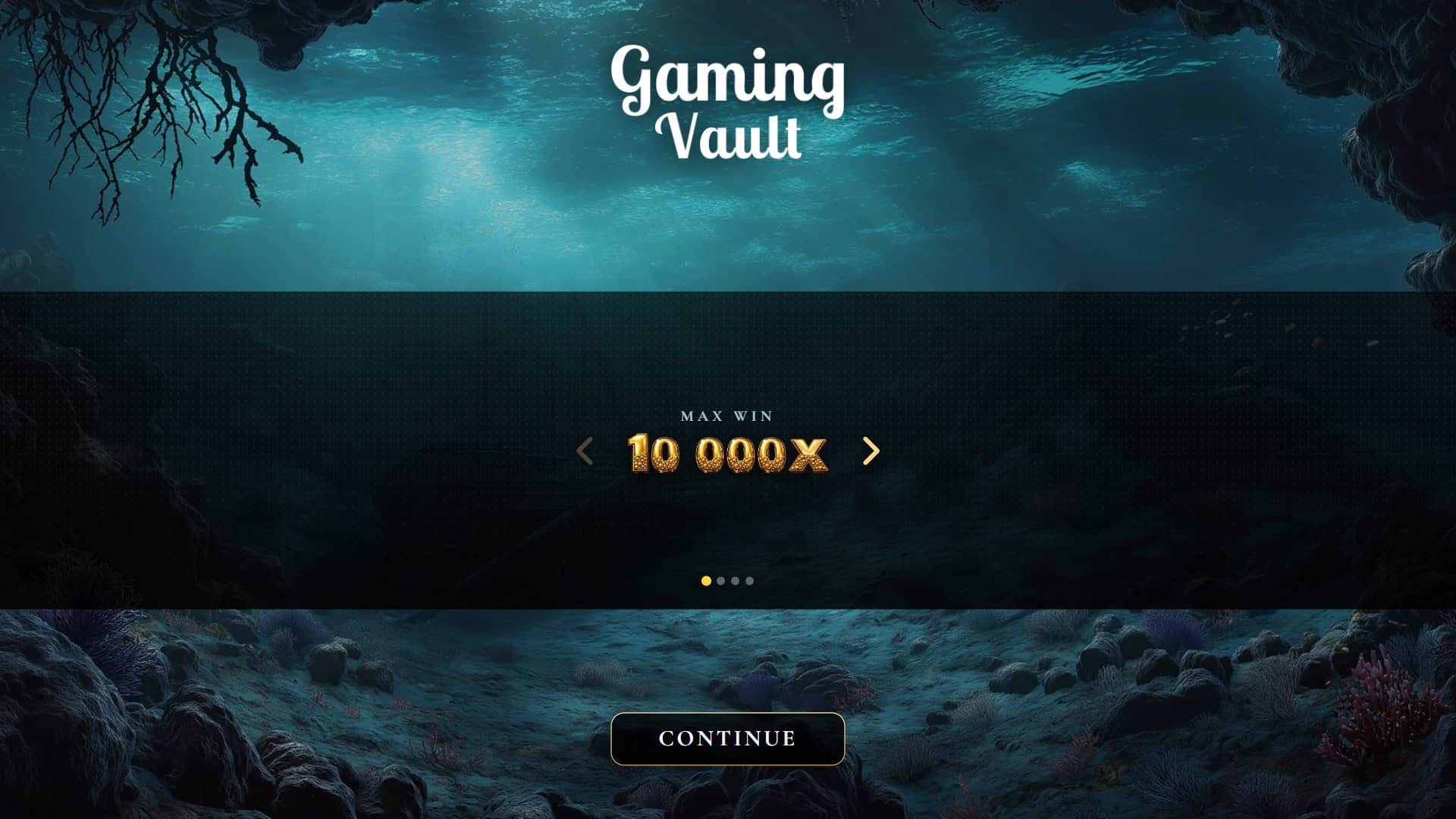 Deep Sea Rush slot intro screen