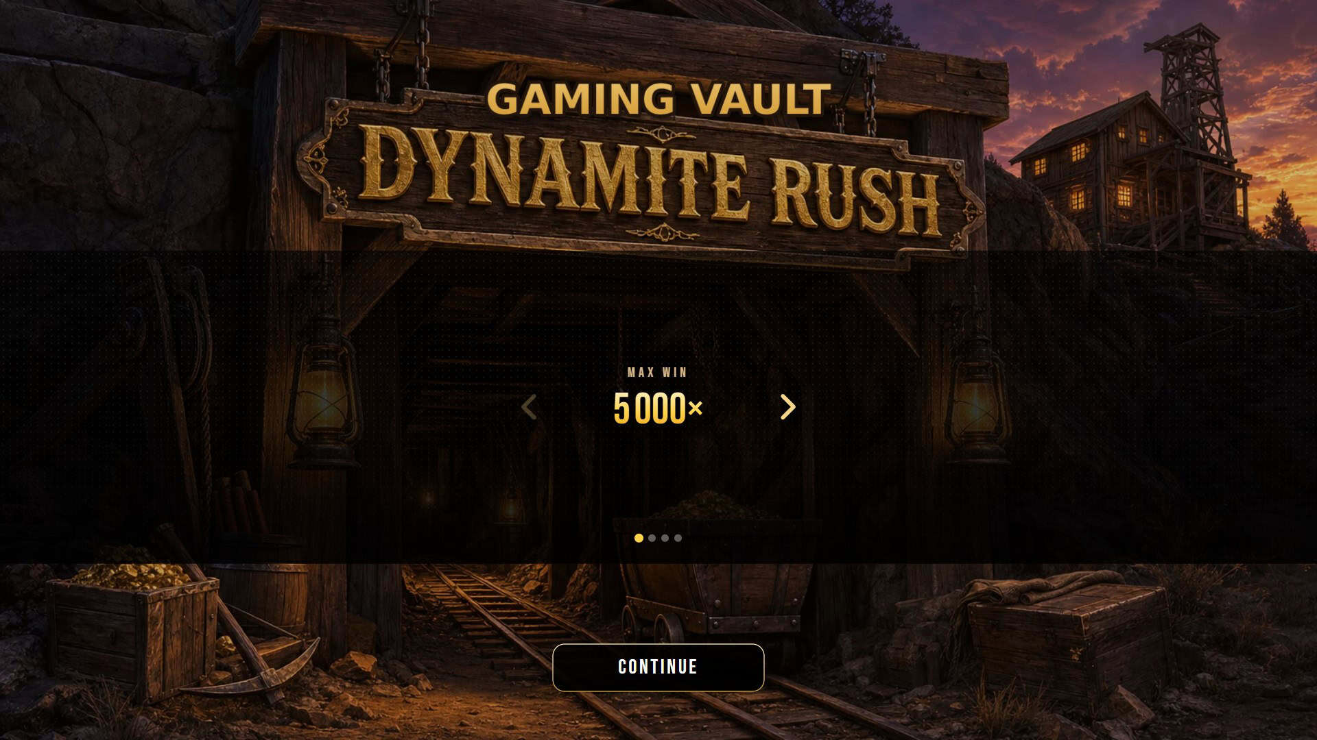 Dynamite Rush slot intro screen